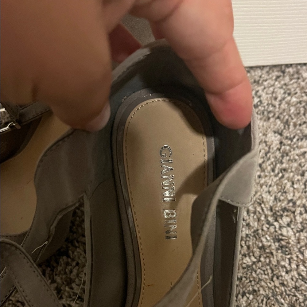 Gianni Bini Gray Suede Heels - Picture 3 of 5